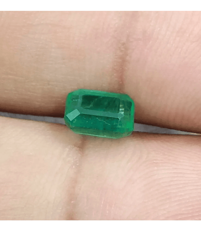 1.33ct Medium Deep Green Panjshir Emerald, Natural Gemstone - SMSGEMS 
