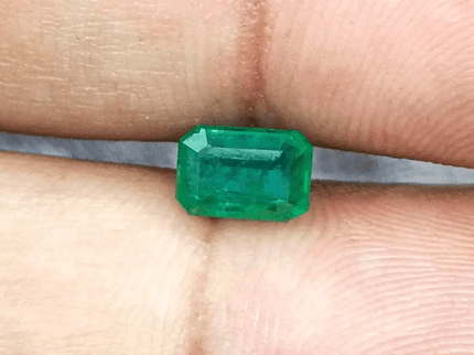 1.33ct Medium Deep Green Panjshir Emerald, Natural Gemstone - SMSGEMS 