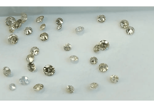 1.34ct faint to Fancy light Color natural untreated Diamond Parcel. - SMSGEMS 