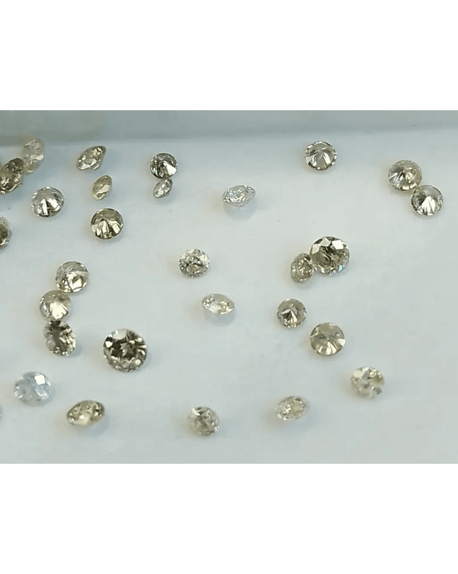 1.34ct faint to Fancy light Color natural untreated Diamond Parcel. - SMSGEMS 