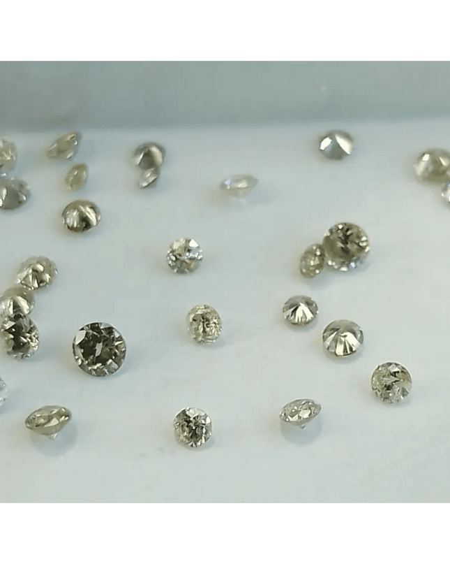 1.34ct faint to Fancy light Color natural untreated Diamond Parcel. - SMSGEMS 