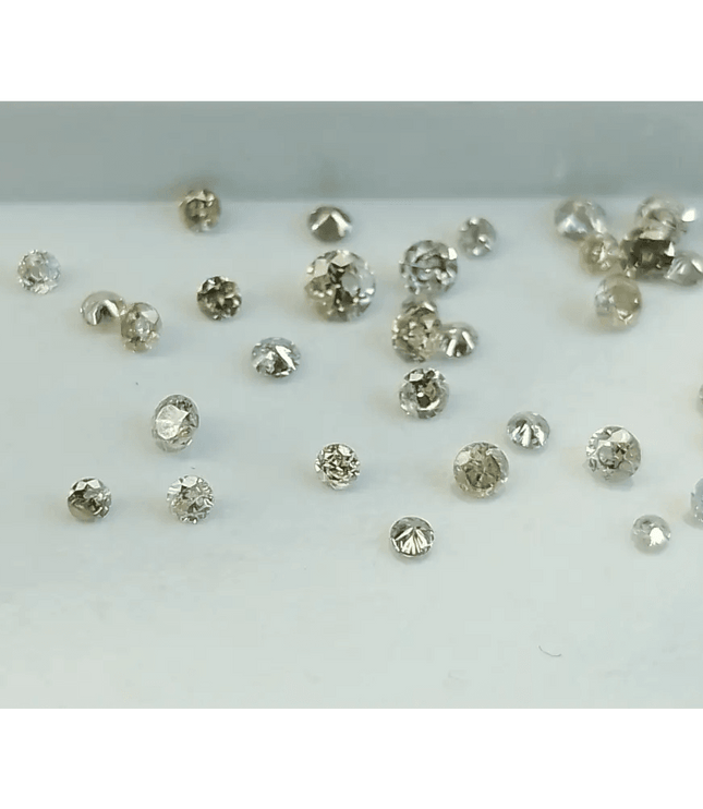 1.34ct faint to Fancy light Color natural untreated Diamond Parcel. - SMSGEMS 