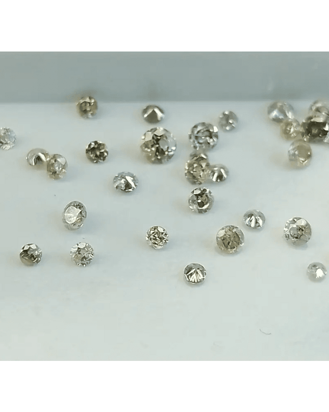 1.34ct faint to Fancy light Color natural untreated Diamond Parcel. - SMSGEMS 