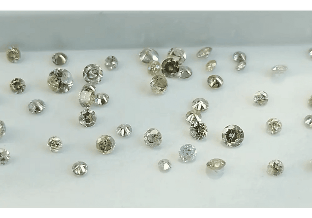 1.34ct faint to Fancy light Color natural untreated Diamond Parcel. - SMSGEMS 