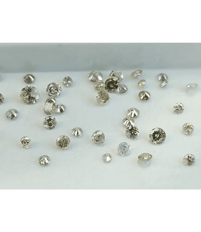 1.34ct faint to Fancy light Color natural untreated Diamond Parcel. - SMSGEMS 