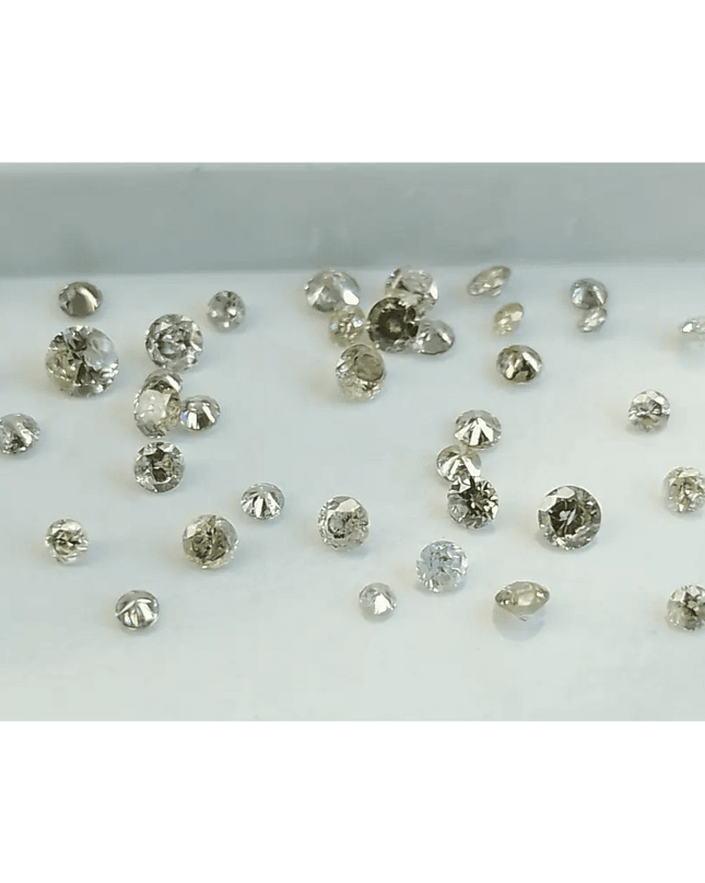 1.34ct faint to Fancy light Color natural untreated Diamond Parcel. - SMSGEMS 