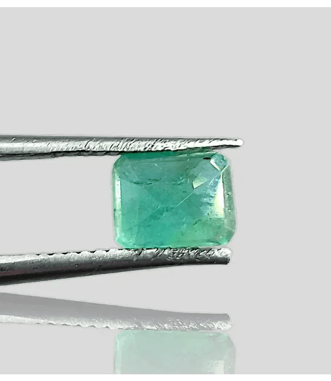 1.35ct Zambian Emerald , 100% Natural Gem - SMSGEMS 