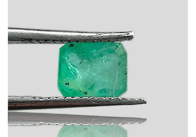 1.35ct Zambian Emerald , 100% Natural Gem - SMSGEMS 