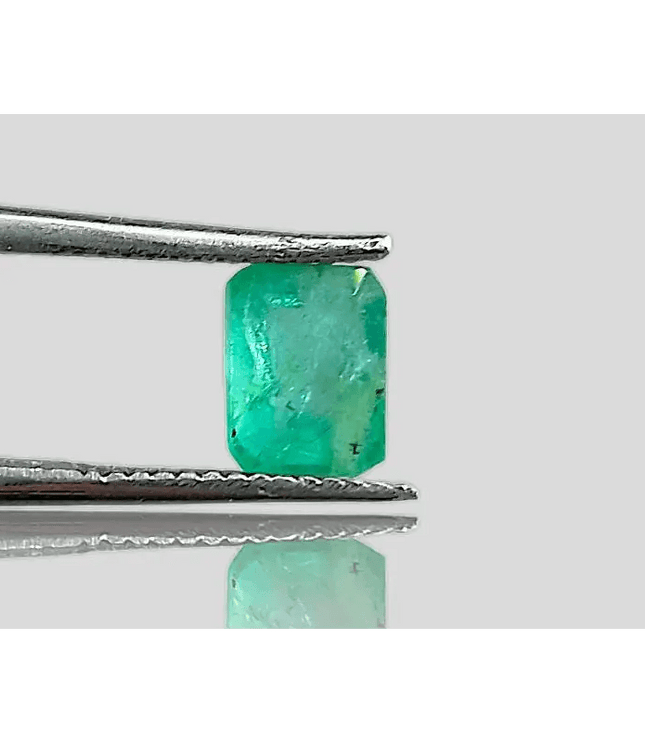 1.35ct Zambian Emerald , 100% Natural Gem - SMSGEMS 