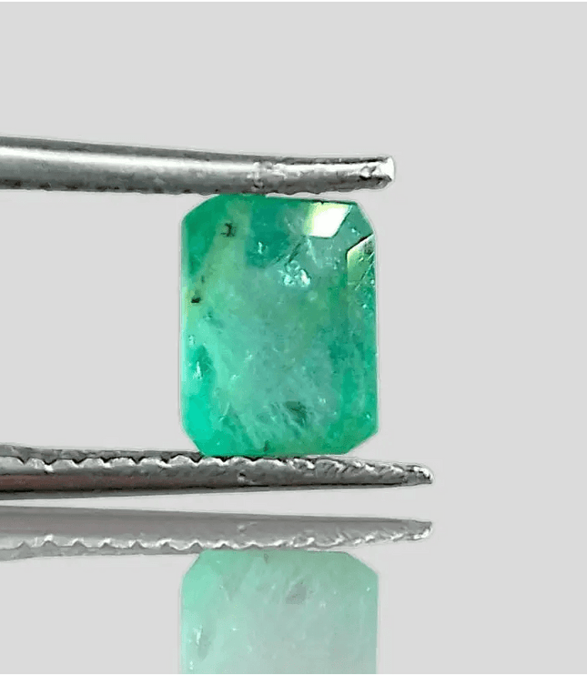 1.35ct Zambian Emerald , 100% Natural Gem - SMSGEMS 