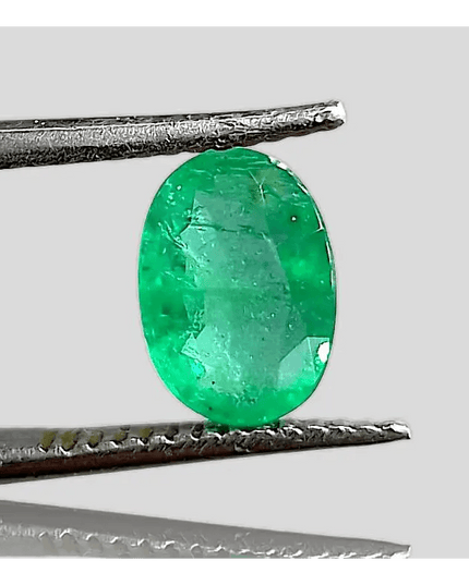 1.35ct Vivid Green Emerald, 100% Natural Gem - SMSGEMS 