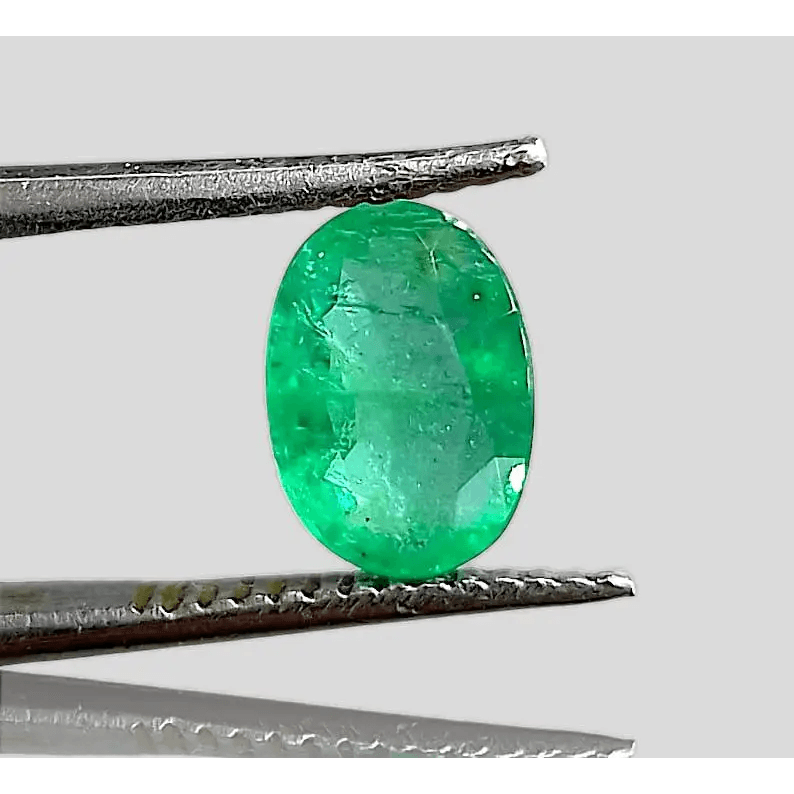 1.35ct Vivid Green Emerald, 100% Natural Gem - SMSGEMS 