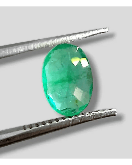 1.35ct Vivid Green Emerald, 100% Natural Gem - SMSGEMS 
