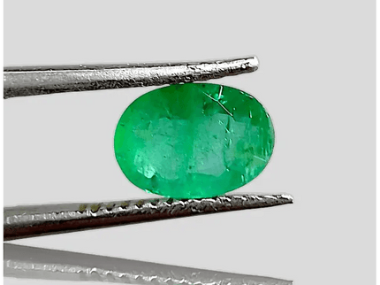 1.35ct Vivid Green Emerald, 100% Natural Gem - SMSGEMS 