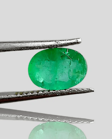 1.35ct Vivid Green Emerald, 100% Natural Gem - SMSGEMS 