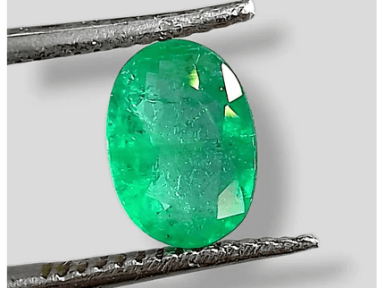 1.35ct Vivid Green Emerald, 100% Natural Gem - SMSGEMS 