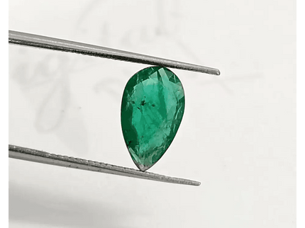 1.38ct Vivid Green Emerald, Natural Earth mined Gem - SMSGEMS 