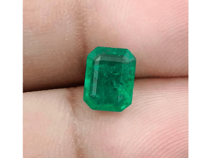1.42ct Deep Green Swat Emerald, Natural Earth Mined Gemstone - SMSGEMS 