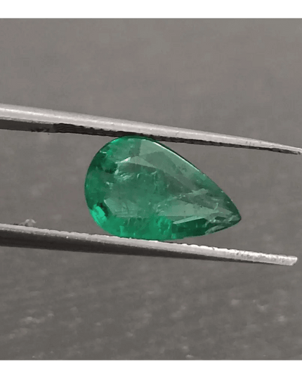 1.42ct Deep Vivid Green Emerald, 100% Natural Gem - SMSGEMS 