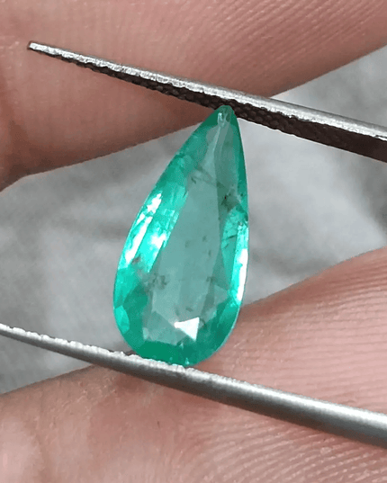 1.44ct Zambian Emerald, 100% Natural Earth mined Gem - SMSGEMS 