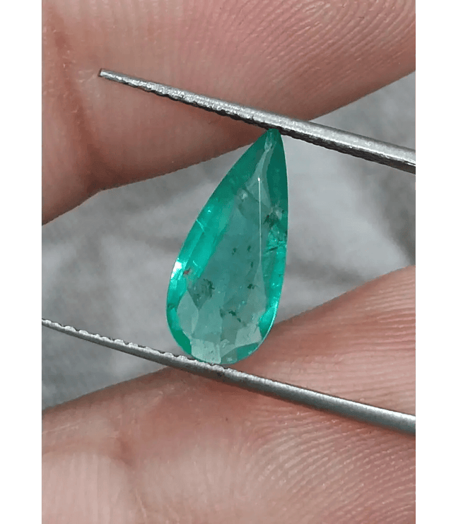 1.44ct Zambian Emerald, 100% Natural Earth mined Gem - SMSGEMS 