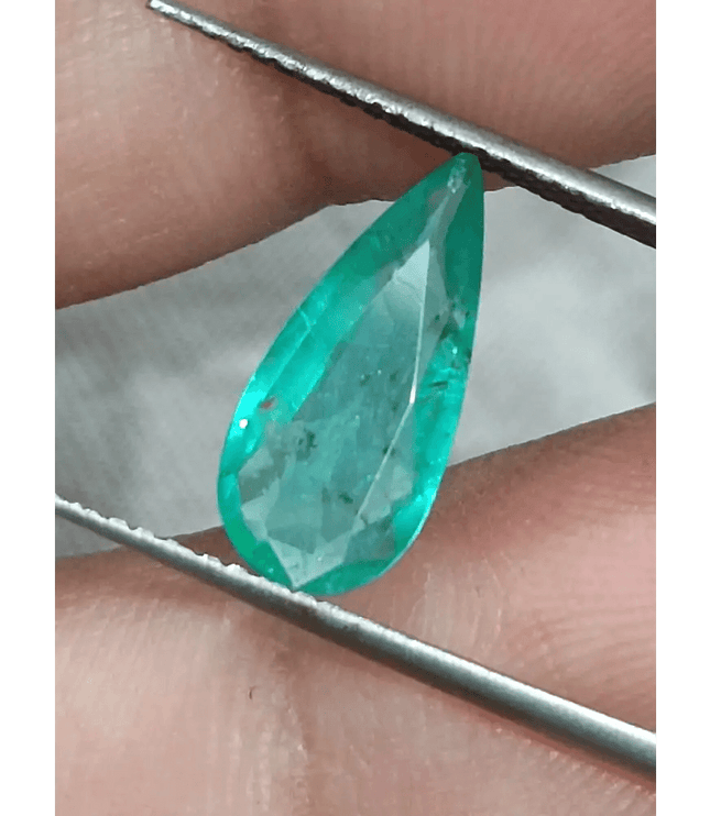 1.44ct Zambian Emerald, 100% Natural Earth mined Gem - SMSGEMS 