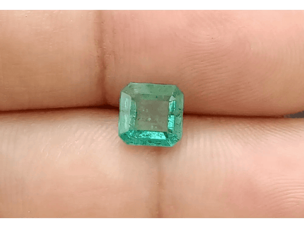 1.45ct Intense Green Zambian Emerald , 100% Natural Earth Mined Gem. - SMSGEMS 