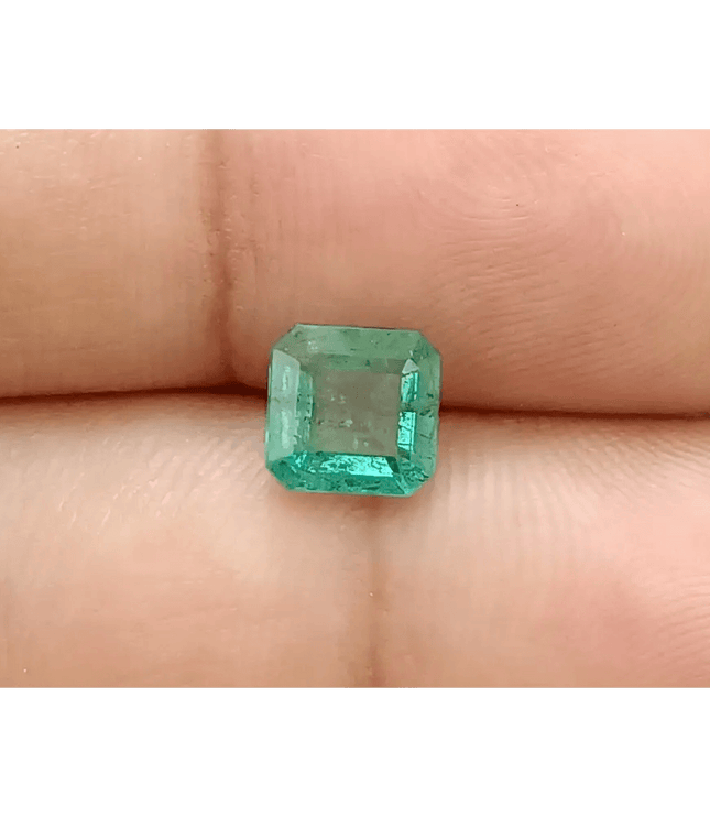 1.45ct Intense Green Zambian Emerald , 100% Natural Earth Mined Gem. - SMSGEMS 