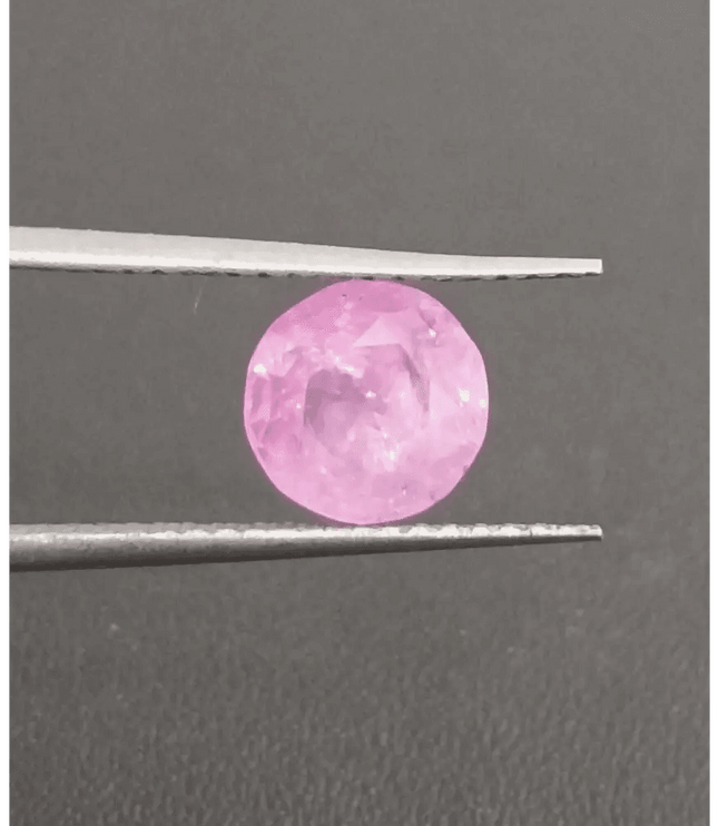 1.48ct Certified Pink Ceylon Sapphire, Natural untreated Gemstone - SMSGEMS 