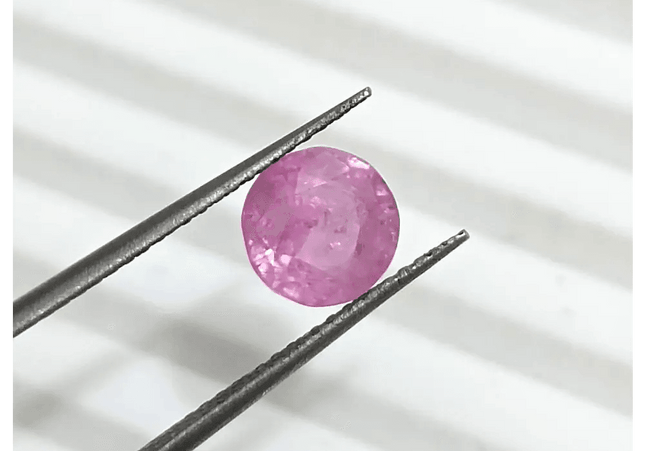 1.48ct Certified Pink Ceylon Sapphire, Natural untreated Gemstone - SMSGEMS 