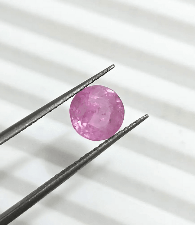 1.48ct Certified Pink Ceylon Sapphire, Natural untreated Gemstone - SMSGEMS 