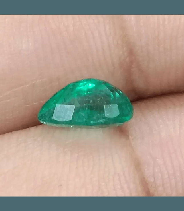 1.51ct Intense Green Emerald, Natural Earth Mined Gemstone - SMSGEMS 