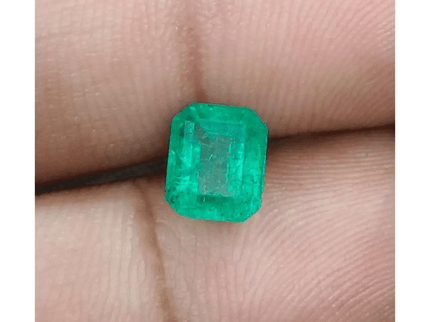 1.52ct Intense Green Panjshir Emerald, Natural Earth Mined Gemstone - SMSGEMS 