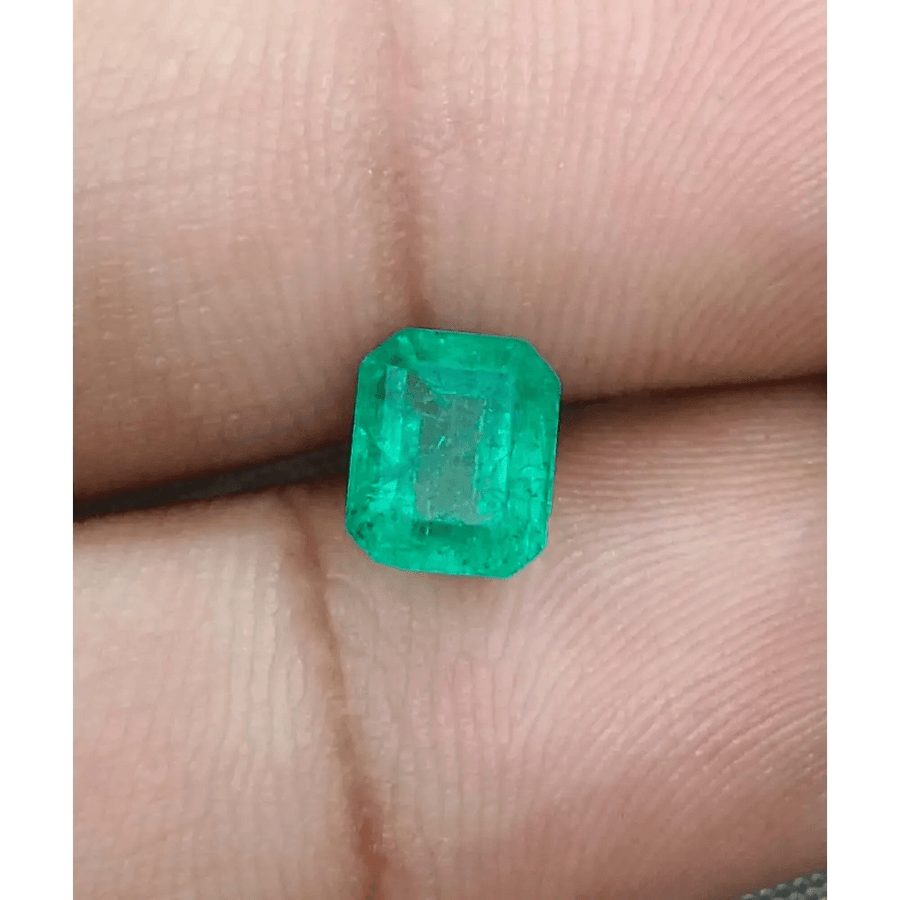 1.52ct Intense Green Panjshir Emerald, Natural Earth Mined Gemstone - SMSGEMS 