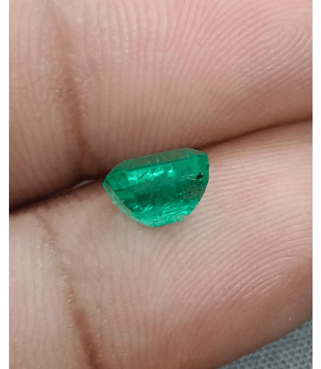 1.52ct Intense Green Panjshir Emerald, Natural Earth Mined Gemstone - SMSGEMS 