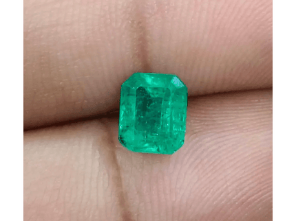 1.52ct Intense Green Panjshir Emerald, Natural Earth Mined Gemstone - SMSGEMS 