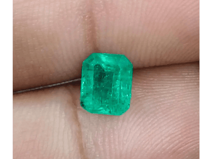1.52ct Intense Green Panjshir Emerald, Natural Earth Mined Gemstone - SMSGEMS 