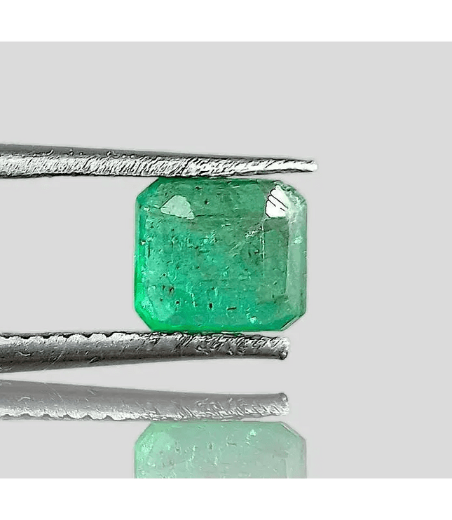 1.54ct Green Emerald , 100% Natural Gem - SMSGEMS 