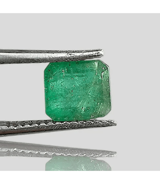 1.54ct Green Emerald , 100% Natural Gem - SMSGEMS 