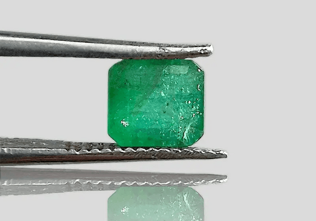 1.54ct Green Emerald , 100% Natural Gem - SMSGEMS 