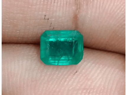 1.57ct Zambian Emerald , 100% Natural Earth Mined Gemstone - SMSGEMS 