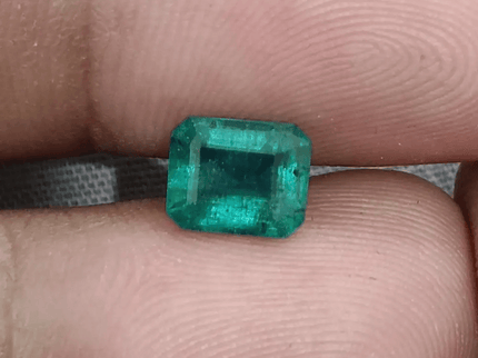 1.57ct Zambian Emerald, 100% Natural Gem - SMSGEMS 