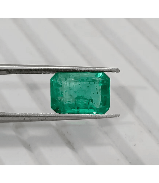 1.64ct Zambian Emerald, 100% Natural Gem - SMSGEMS 