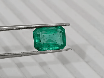 1.64ct Zambian Emerald, 100% Natural Gem - SMSGEMS 
