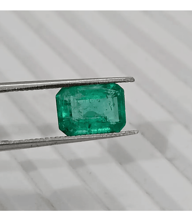 1.64ct Zambian Emerald, 100% Natural Gem - SMSGEMS 