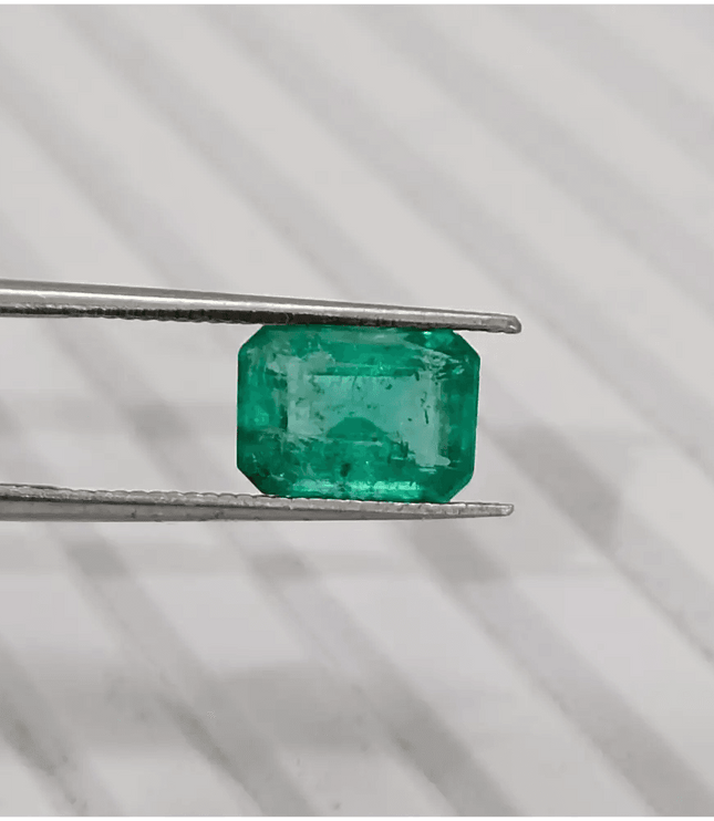 1.64ct Zambian Emerald, 100% Natural Gem - SMSGEMS 