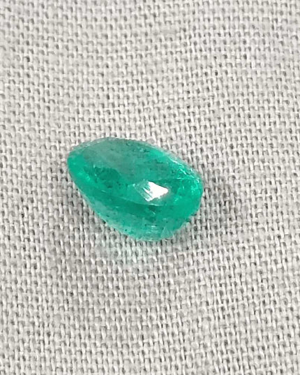 1.64ct Bright Green Emerald, Natural Earth Mined Gemstone - SMSGEMS 