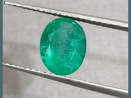 1.64ct Bright Green Emerald, Natural Earth Mined Gemstone - SMSGEMS 