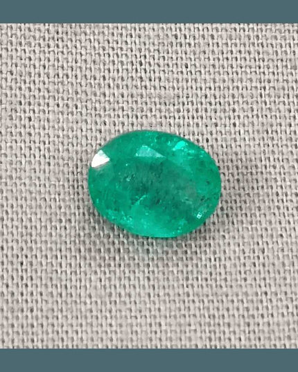 1.64ct Bright Green Emerald, Natural Earth Mined Gemstone - SMSGEMS 