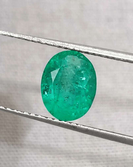 1.64ct Bright Green Emerald, Natural Earth Mined Gemstone - SMSGEMS 
